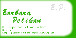 barbara pelikan business card